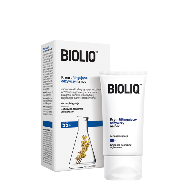 BIOLIQ 55+ Krem liftingujaco-odzywczy na noc 50ml
